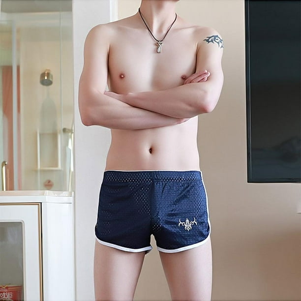 Calzoncillos tipo boxer para hombre ropa interior de banadores retro calzoncillos ajustados calzoncillos transpirables M L XL XXL Azul oscuro xxl Yinane Pantalones cortos para hombres Walmart en linea