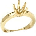 thumbnail image 3 of Pompeii Yellow Gold 14K Solitaire Semi Mount Engagement Ring (,), 3 of 4