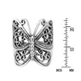 thumbnail image 6 of AeraVida Elegantly Handcrafted Sterling Silver Butterfly Wrap-Around Ring - 8, 6 of 6