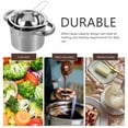 thumbnail image 2 of Estbridge Ensemble de Deux Casseroles en Acier Inoxydable pour Faire Fondre - 60 Caractères, 2 of 7