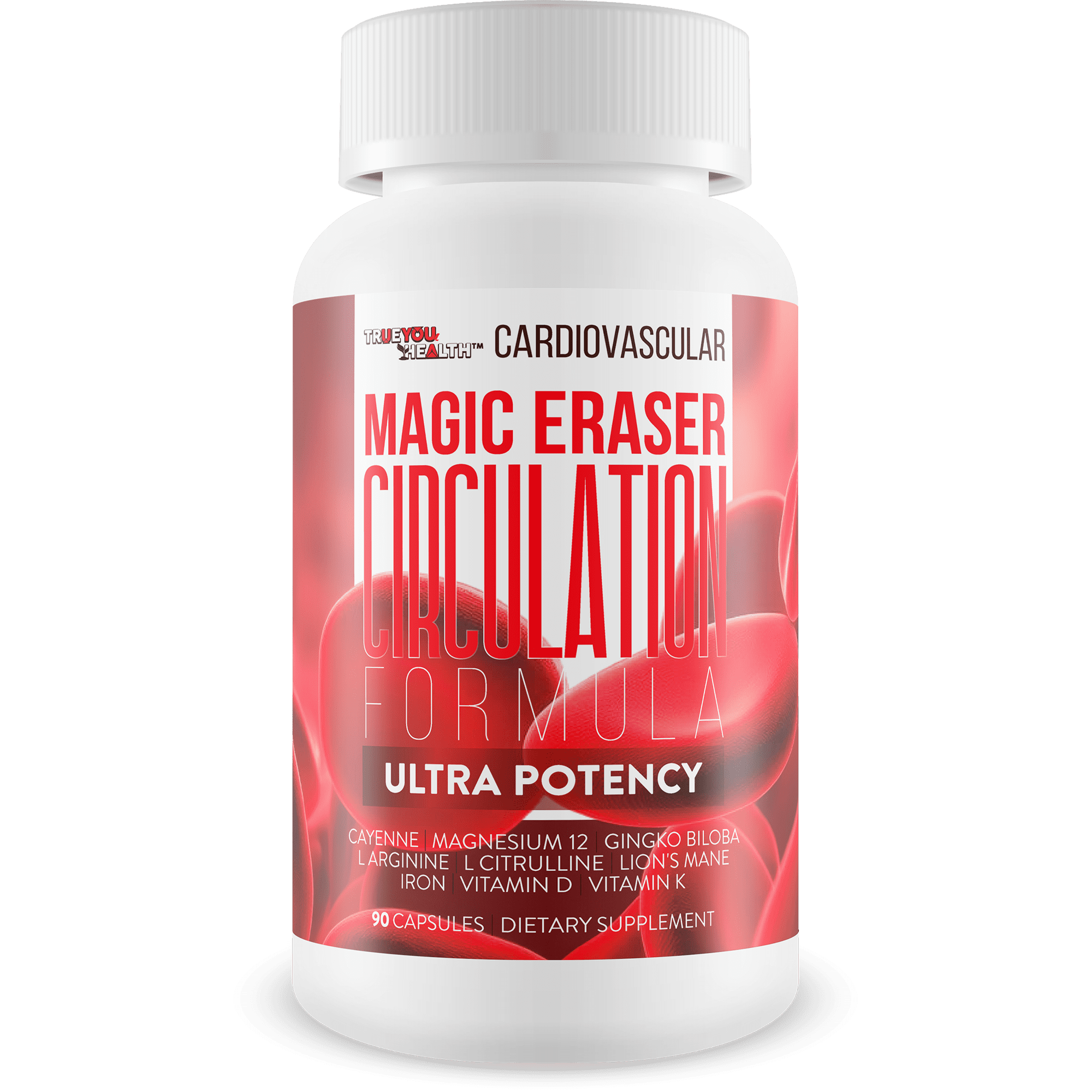 Magic Eraser Circulation Formula - Our Best Circulation and Vein Support Vitamins - High Pressure Pills - Circulation Supplements to Increase Blood Flow Care - Cardiovascular Magic Eraser Supplement
