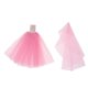thumbnail image 4 of vestido de boda del vestido del tubo encantador ñeca para del partido de rosado Sunnimix Vestido de novia de la muñeca, 4 of 8