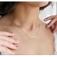 thumbnail image 4 of Birth Year Necklace 18K Gold Plated Birth Year Number Pendant Necklace Stainless Steel Birthday Year Necklace for Women,1970-2024, 4 of 4