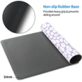 thumbnail image 5 of Kawaii Purple Flower Extended Gaming Mouse Pad Large, 31.5"X15.7" Big Mouse Pad with Non-Slip Base Long Computer Keyboard Mouse Mat for Home Office Work, 5 of 6