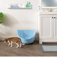 thumbnail image 5 of IRIS Flexi Cat Litter Pan with Handles and Pour Spout, Blue, 5 of 11