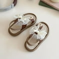 thumbnail image 5 of HUANBAI Girls Sandals For Toddler Kids Soft Comfortable Summer Beach Shoes With Bowknot Design Casual Outdoor Walking Footwear For Baby To Little Girls Age 1 11 Years 3-3.5 Years, 5 of 5