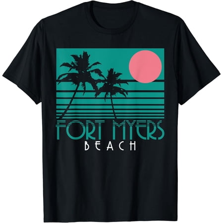Fort Myers Beach Florida Palm Trees Surf T-Shirt