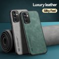 thumbnail image 6 of Dteck for Samsung Galaxy S23 FE Slim Back Case, Shockproof Durable Luxury PU Leather Ultra-Thin Soft TPU Frame Protective Non-Slip Built-in Metal Plate Cover,Green, 6 of 7