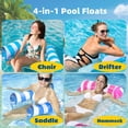 thumbnail image 2 of Hamaca inflable para piscina, 4 unidades, juguete acuático Yodooshi, 2 of 7