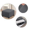 thumbnail image 3 of YOPTOP Housse Extensible pour Ottoman Carré Housse de Meuble Tabouret de Rangement Pliant Housse Douce avec Fond Élastique, Vert, 3 of 4