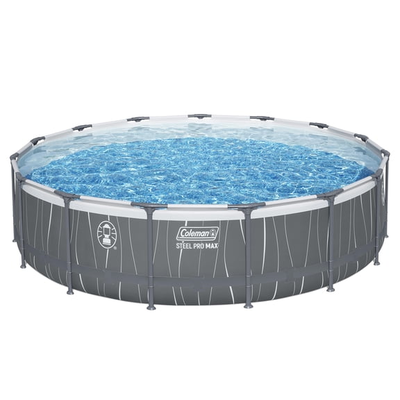Coleman Steel Pro MAX 15' x 42" Round Above Ground Pool Set with LED Light