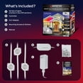 thumbnail image 5 of Monster Outdoor LED Smart Lights, RGBIC+ Multiwhite Permanent Outdoor Lights w/ Voice Control, for Christmas, Halloween, Party, Gameday and More, 50ft, 5 of 12