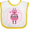 thumbnail image 3 of Inktastic Robotics Girl Robot Gear Girls Baby Bib, 3 of 4