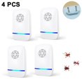thumbnail image 1 of Repelente ultrasónico de plagas, 4 paquetes, enchufe repelente electrónico de plagas para interiores para mosquitos, ratones, cucarachas, arañas, insectos, 1 of 8