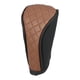 thumbnail image 1 of Funda universal para palanca de cambios manual de coche con cremallera, funda para palanca de cambios, funda para palanca de cambios, moderna, piel sintética, color negro y marrón, 1 of 7