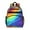 Rainbow Tie Dye, variant on Rainbow Tie Dye Wave Pattern Backpack for School,Cute School Bag,Schoolbag with Adjustable Shoulder Straps & Padded Back,15.25"x11.5"x5.25"