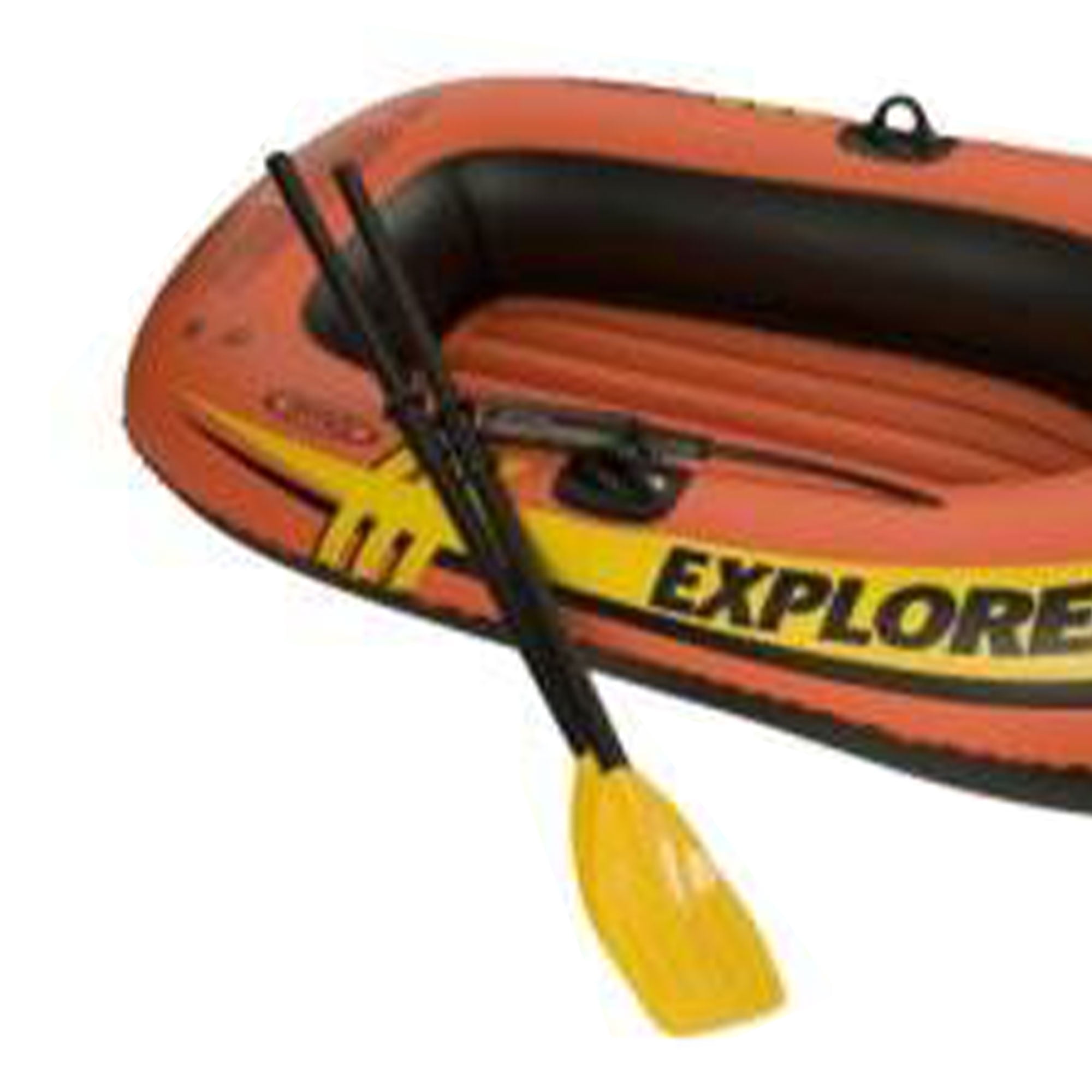 Intex Explorer 200 Inflatable 2 Person River Boat Raft w/ Oars & Pump (2 Pack)