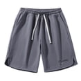 thumbnail image 1 of pstuiky Hombres bajos, Pantalones cortos de verano para hombre, informales y cómodos, con bolsillo y cintura elástica y cordón ajustable. Pantalones cortos para correr para hombre, 1 of 2