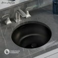 thumbnail image 2 of Monaco 16" Ceramic Undermount Bathroom Sink in Matte Black, 2 of 6