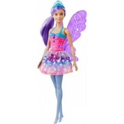 Barbie Dreamtopia Fairy Doll, 12-Inch, Purple Hair, With Wings And Tiara
