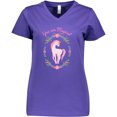 thumbnail image 3 of Inktastic You are Magical Pink and White Unicorn with Flowers Women's V-Neck T-Shirt, 3 of 5