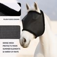 thumbnail image 4 of Máscara antimoscas para caballo Yuuigar con protección UV, transpirable y ajustable, 4 of 9