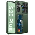thumbnail image 1 of Funda tipo cartera Vihibii para Samsung Galaxy S25+ Plus Verde, 1 of 5