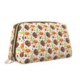 thumbnail image 2 of Rateoe Thanksgiving Turkey for Travel Makeup Bag,Large Capacity Cosmetic Bags for Women,Waterproof Portable Pouch Open Flat Toiletry Bag Make up Organizer, 2 of 8