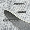 thumbnail image 6 of Garvee 8x10 Modern Abstract Area Rug Striped Print Carpet, Machine Washable Rug with Non-Slip Backing Stain-Resistant Soft Rugs Low-Pile Floor Cover for Living Room Bedroom Home Office, Gray, 6 of 8