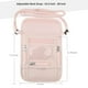 thumbnail image 2 of Funda de cuello con soporte para pasaporte WALNEW, con bloqueo RFID, rosa, 2 of 9