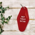 thumbnail image 3 of GETBULLISH Not Today Satan Red Translucent Motel Style Keychain, 3 of 5