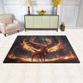 thumbnail image 3 of Non-Slip Area Rug 60"x39" Indoor Washable Floor Mats Carpet Printed for Living Room, Bedroom, Home Decor A Mythical Deer, 3 of 7
