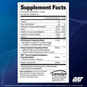 GAT SPORT PMP (Peak Muscle Performance), Pre-Workout, 30 Servings (Blue Raspberry (Stim-Free))