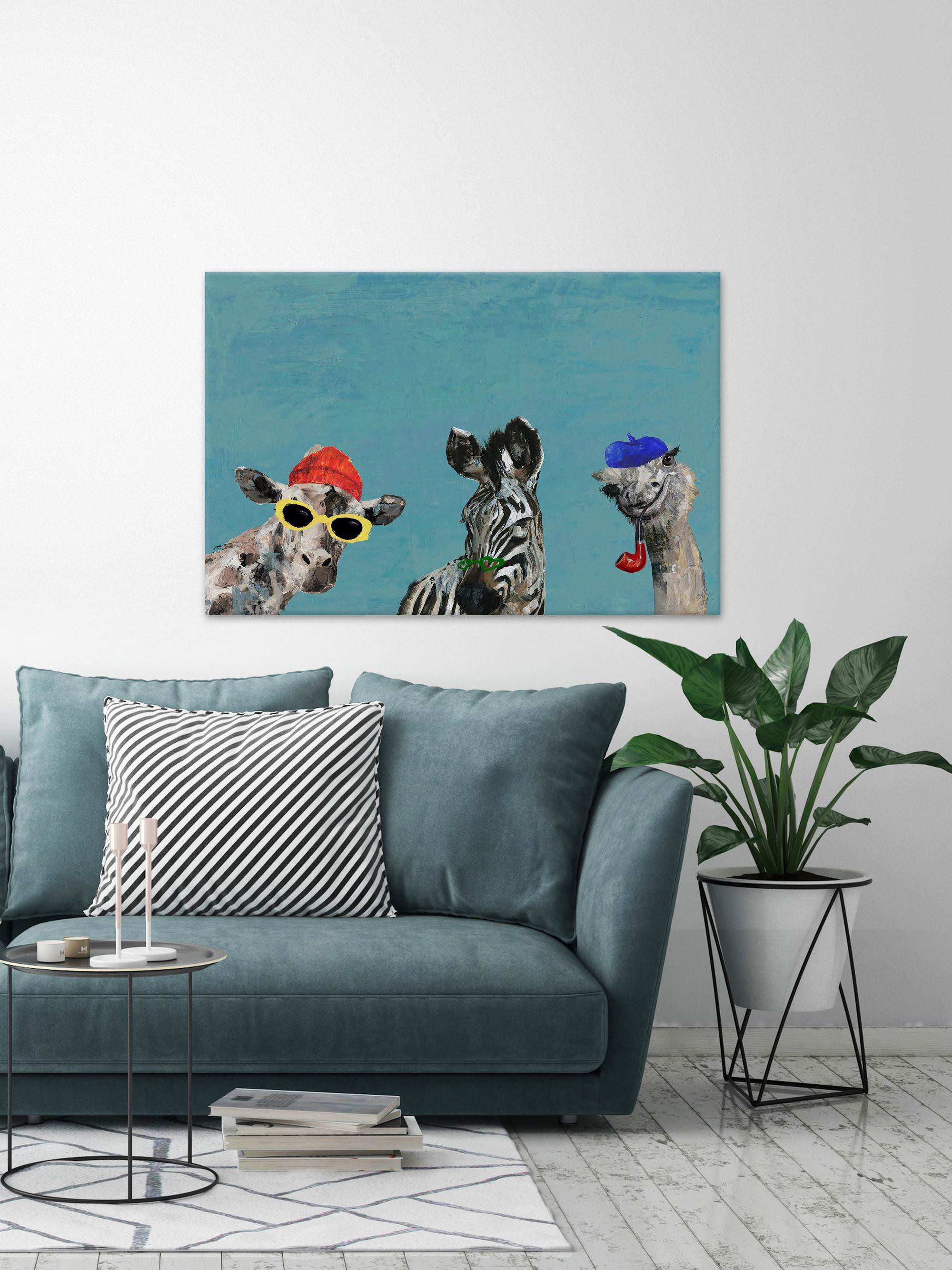 Happening Bunch III Painting Print on Wrapped Canvas
