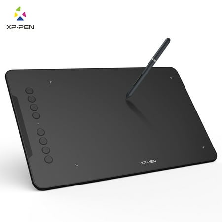 XP-PEN Deco01 Drawing Pen Tablet Digital Graphics Drawing Tablet with Battery-free Stylus and 8 Shortcut Keys 8192 Levels Pressure 10x6.25 (Best Computer For Animation Work)
