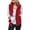 Red, variant on Fleece Vests for Women Plus Size Zip Up Sleeveless Lightweight Jackets Fall Winter Warm Casual Patchwork Vests (2XL, B Red)