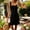 Black plus size square neck dress a1, variant on Women Plus Size Square Neck Sleeveless Ribbed Knitted Boho Casual Mini Dresses for Travel Summer Sundresses Clothes Travel Outfits, Yellow M
