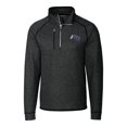 thumbnail image 2 of Men's Cutter & Buck Heather Charcoal Stephen F Austin Lumberjacks Mainsail Sweater-Knit Half-Zip Pullover Jacket, 2 of 3