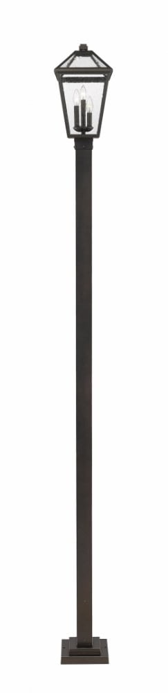 3 Light Outdoor Post Mount Lantern In Traditional Style 10 Inches Wide By 114 Inches High-Black Finish Z-Lite 579Phbs-536P-Bk