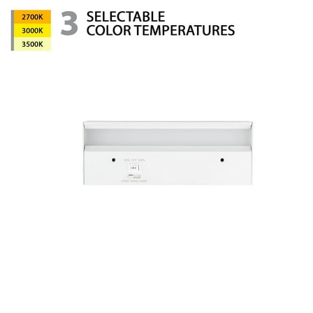 WAC Lighting 8" 1-Light LED Aluminum Light Bar with 3-CCT Selectable in White