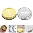 thumbnail image 2 of Shisuyan 4Pcs Jar Lids Coin Slot Lids Metal Jar Caps for Jars Piggy Banks, 2 of 7