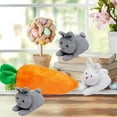 thumbnail image 5 of Darzheoy Easter Bunny Plush Three Bunnies in Carrot Pouch Hidden Bunny Plush Bunny Stuffed Animal Bunny Doll Zip Up Carrot Bunny Purse Easter Toy Easter Gifts, 5 of 6