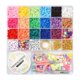thumbnail image 1 of DIY Jewelry Making Kits including Polymer Clay & Acrylic Beads Brass Rings & Earring Hooks Zinc Alloy Clasps Iron Tips Stainless Steel Tweezers & Scissor Elastic Crystal Thread Mixed Color, 1 of 6