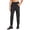Black, variant on Men's Lightweight Jogger Pants Workout Running Athletic Training Gym Quick Dry Tapered Joggers Zipper Pockets Black XXL