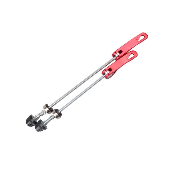 Eigraketly Brochetas de liberación rápida estables de acero, 2 uds., varillas de palo de cubo de rueda de buena elasticidad, herramientas de eje de Ciclismo Rojo Eigraketly OD026394-05