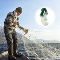 BESTOYARD Three Layer Assorted Color Fishing Gill Net with Weight Drop for Outdoor Use