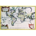 thumbnail image 1 of Mappe-Monde or Carte Universel-Fine art canvas print (20" x 30"), 1 of 1
