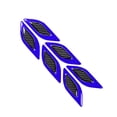 thumbnail image 3 of Car Reflective Trim Door Side Marker Stickers Car Door Edge Exterior Guard Stickers Accessories Set of 6, 3 of 5