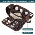 thumbnail image 3 of Neceser PAVILIA Travel Shaving Dopp Kit de piel sintética, 3 of 8
