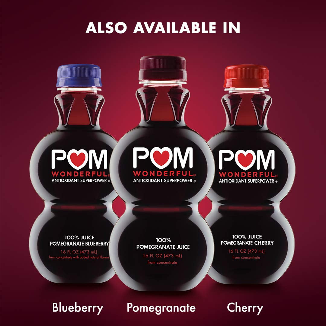POM Wonderful Antioxidant Pomegranate Blueberry 100% Juice, 16 fl oz
